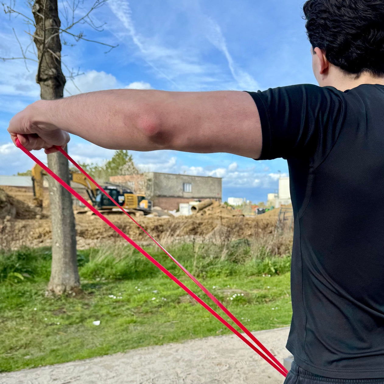 Entraînement Peak Performance avec élastique